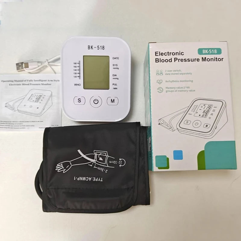 Portable Digital Tonometer Arm BP Monitor