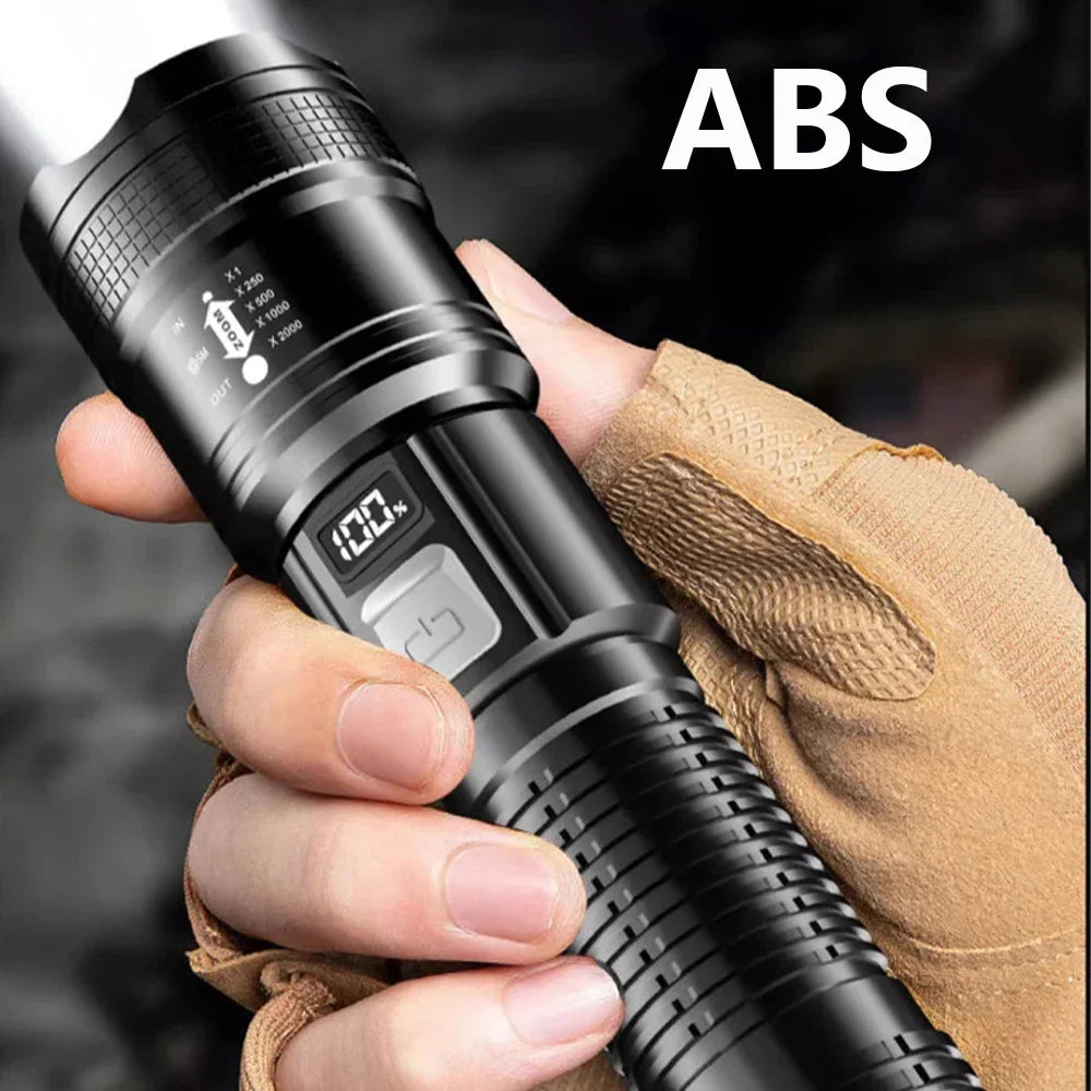 1600000LM Long Range Rechargeable Flashlight Torch