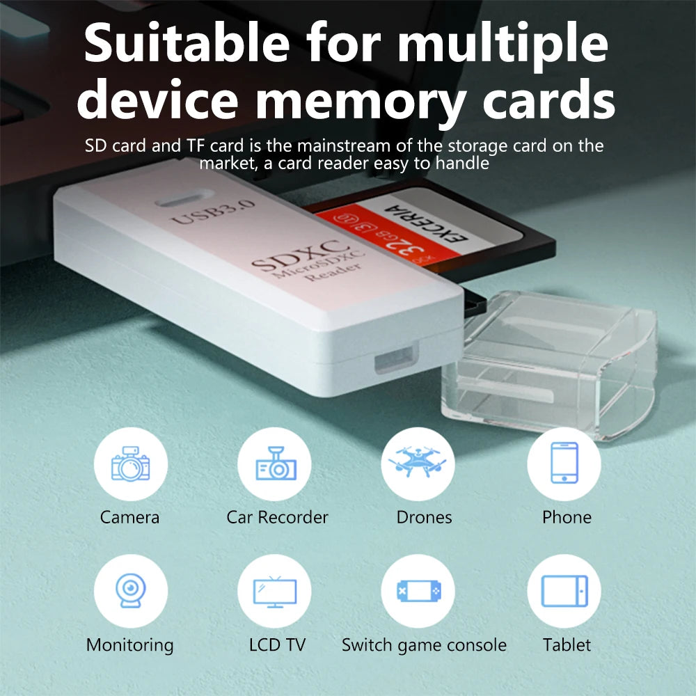 USB 3.0 Micro TF SD Card Reader