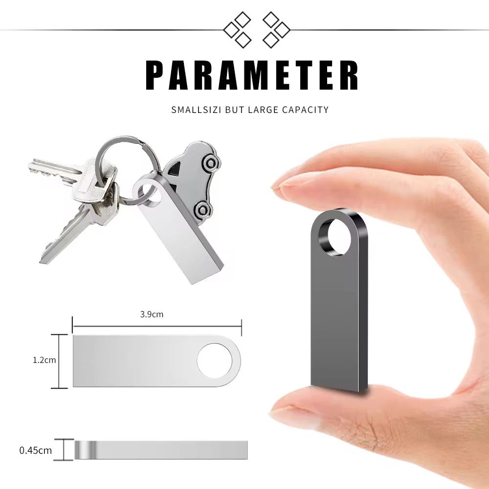 Metal USB Flash Drive 2TB High Speed